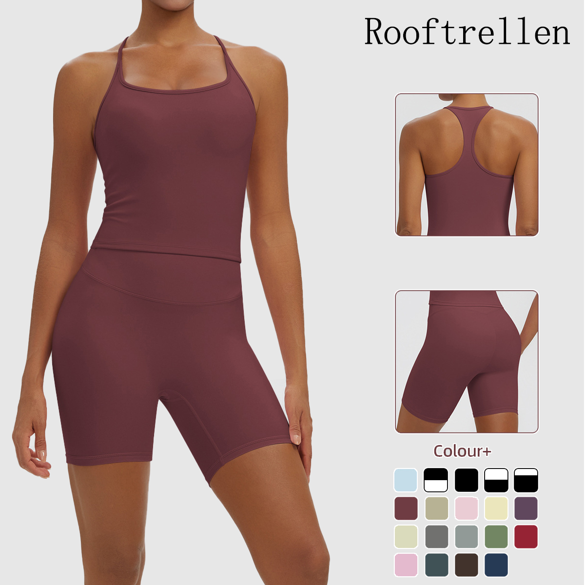 Herbal Yoga - Rooftrellen Ensemble de yoga sexy 2