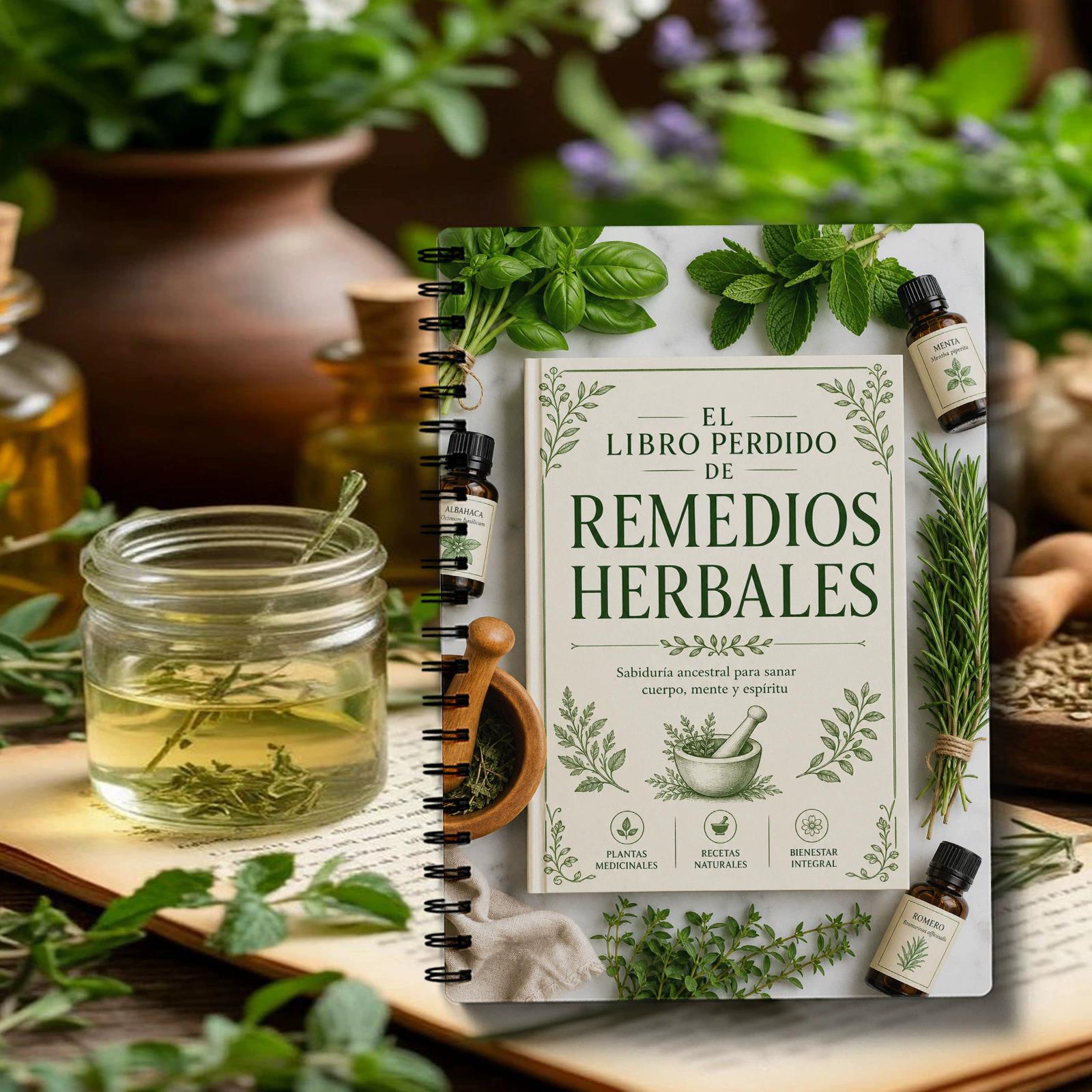 Herbal Wellness Recipes - Carnet à spirale Le Livre Perdu